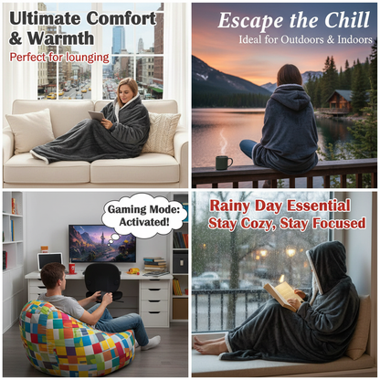 Electric Wearable Blanket with Sleeves