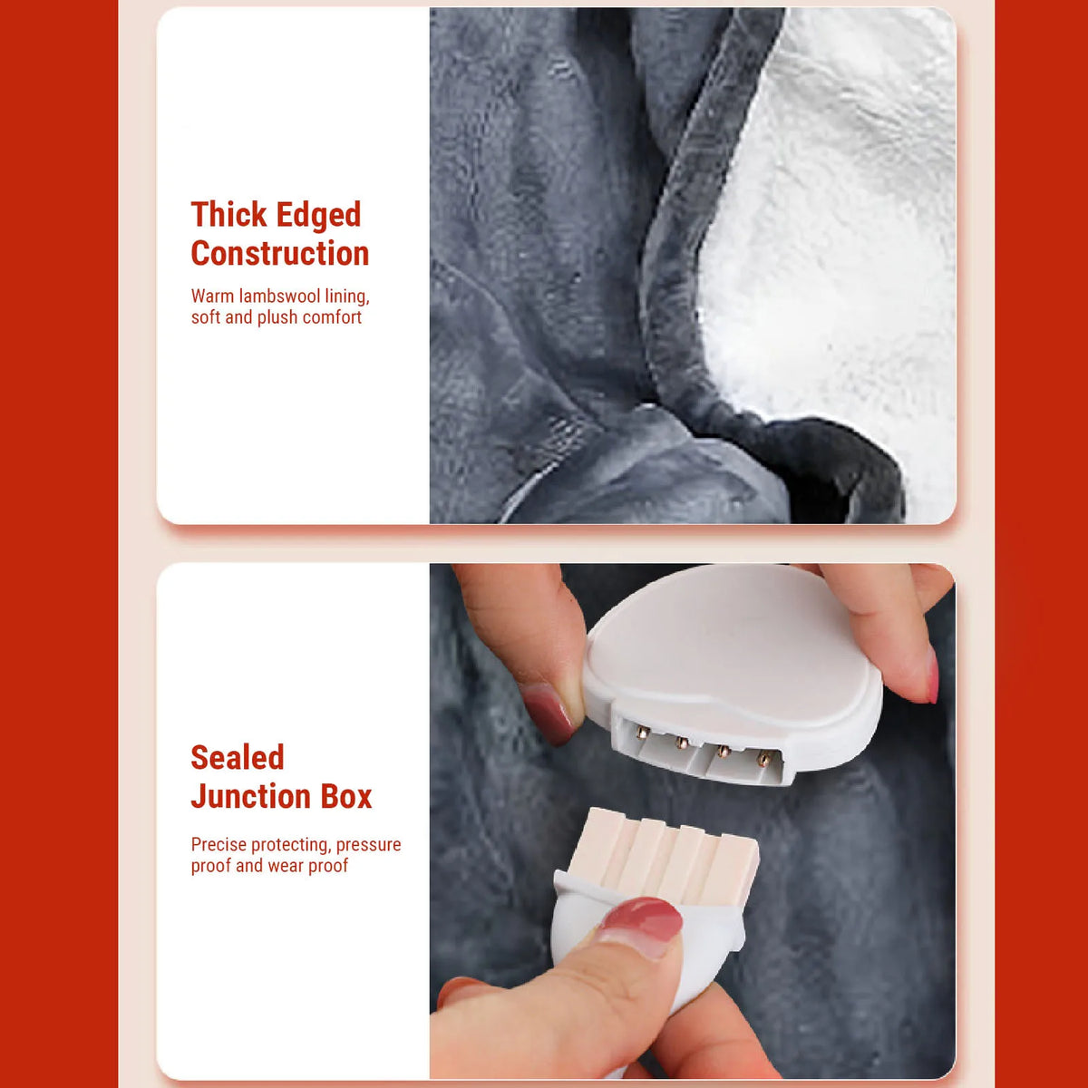 Electric Wearable Blanket with Sleeves