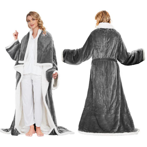 Electric Wearable Blanket with Sleeves