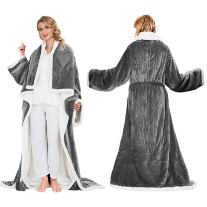 Electric Wearable Blanket with Sleeves